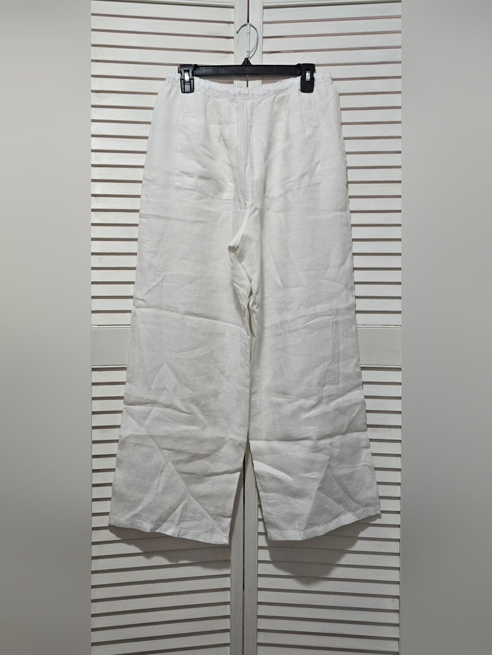 Nwt J. Crew Soleil Linen Pants In White Size Medium Travel Beach - Picture 6 of 9